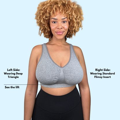 Honey Cloudz Deep Triangle Non-Slip Bra inserts